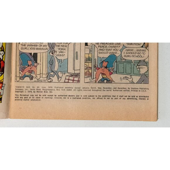 Vintage Yosemite Sam & Bugs Bunny Comic Book 1970s Warner Bros. Inc. - Picture 9 of 13